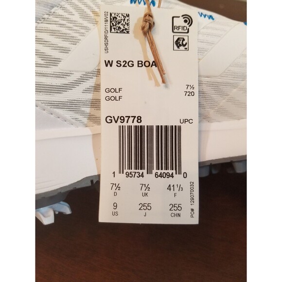 NEW Adidas Womens W S2G Boa 23 Spiked Golf Shoes Size 9 - Picture 6 of 8